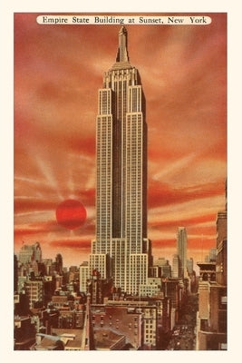 Vintage Journal Sunset, Empire State Building, New York City by Found Image Press