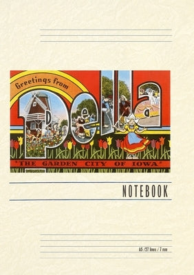 Vintage Lined Notebook Greetings from Pella by Found Image Press