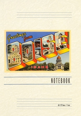 Vintage Lined Notebook Greetings from Boise by Found Image Press