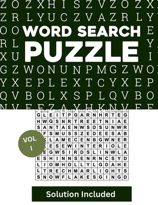 Word Search for Adults Large Print, Word Find Book: Word Search Puzzle Books, Word Searches Volume 1 by Bidden, Laura