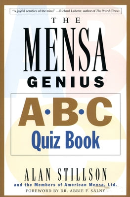 Mensa Genius A-B-C Quiz Book by Stillson, Alan