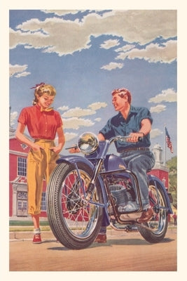 Vintage Journal Couple with Motorcycle by Found Image Press