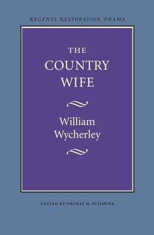 The Country Wife by Wycherley, William