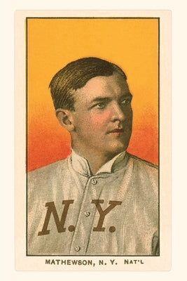 Vintage Journal Early Baseball Card, Christy Mathewson by Found Image Press