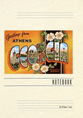 Vintage Lined Notebook Greetings from Athens by Found Image Press