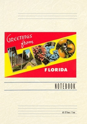 Vintage Lined Notebook Greetings from Largo, Florida by Found Image Press