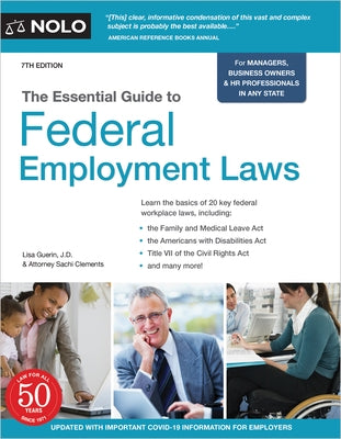 The Essential Guide to Federal Employment Laws by Guerin, Lisa