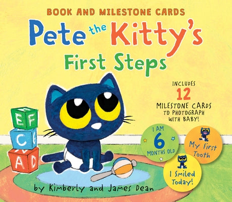 Pete the Kitty's First Steps: Book and Milestone Cards by Dean, James