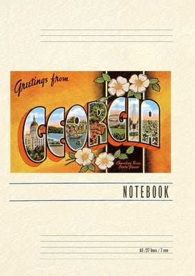 Vintage Lined Notebook Greetings from Georgia by Found Image Press