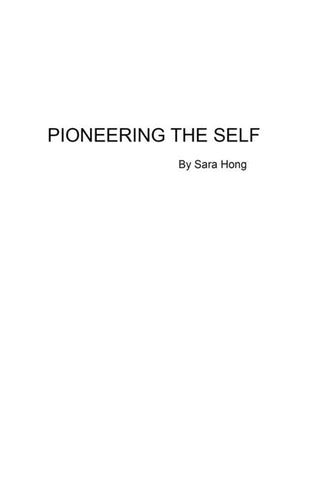 Pioneering the Self: Poetic record of spiritual journey. by Hong, Sara