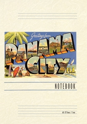 Vintage Lined Notebook Greetings from Panama City, Florida by Found Image Press