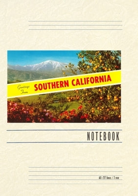 Vintage Lined Notebook Greetings from Southern California by Found Image Press