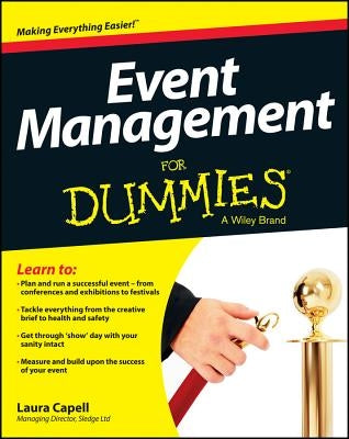 Event Management For Dummies by Capell, Laura