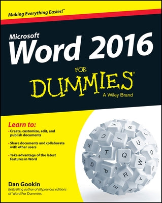 Word 2016 for Dummies by Gookin, Dan