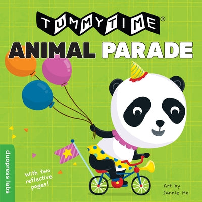 Tummytime(r): Animal Parade: A Sturdy Fold-Out Book with Two Mirrors for Babies. One Side Has High-Color Images, the Other Has High-Contrast Black- by Duopress Labs