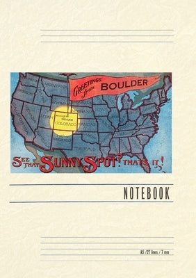 Vintage Lined Notebook Greetings from Boulder by Found Image Press