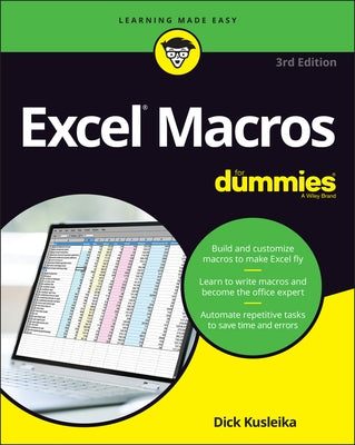 Excel Macros for Dummies by Kusleika, Dick