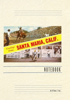 Vintage Lined Notebook Greetings from Santa Maria by Found Image Press