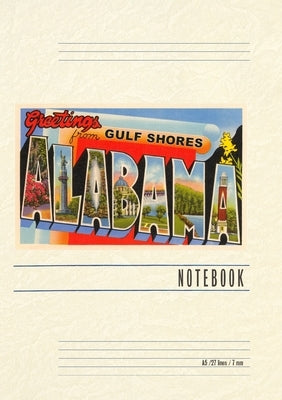 Vintage Lined Notebook Greetings from Gulf Shores by Found Image Press