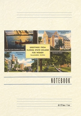 Vintage Lined Notebook Greetings from Florida State, Tallahassee, Florida by Found Image Press