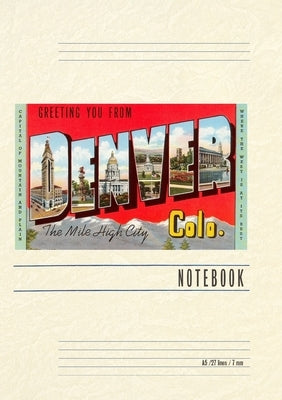 Vintage Lined Notebook Greeting You from Denver, Colorado by Found Image Press