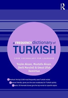 A Frequency Dictionary of Turkish by Aksan, Yeşim