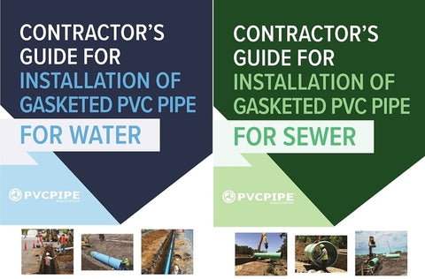 Contractor's Guide for Installation of Gasketed PVC Pipe for Water / For Sewer by Uni-Bell Pvc Pipe Association, Uni-Bell