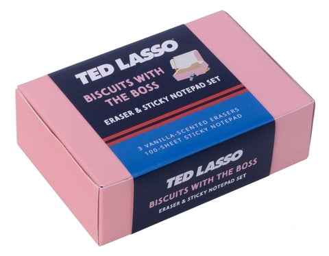 Ted Lasso: Biscuits with the Boss Scented Eraser & Sticky Notepad Set by Insights