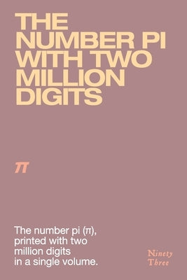 The number pi with two million digits by Schneider, Philipi