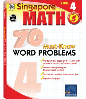 70 Must-Know Word Problems, Grade 5: Volume 3 by Singapore Asian Publishers