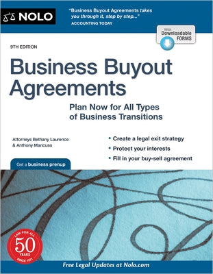 Business Buyout Agreements: Plan Now for All Types of Business Transitions by Laurence, Bethany