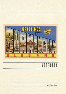 Vintage Lined Notebook Greetings from Birmingham by Found Image Press