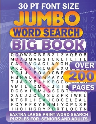 Jumbo Word Search: Big Book 30 Pt Font Size by Fairyland Books