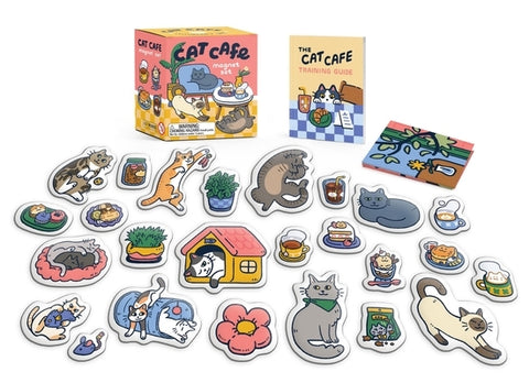 Cat Cafe Magnet Set by Stuart, Alasdair