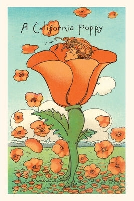 The Vintage Journal Illustration of California Poppy Person by Found Image Press